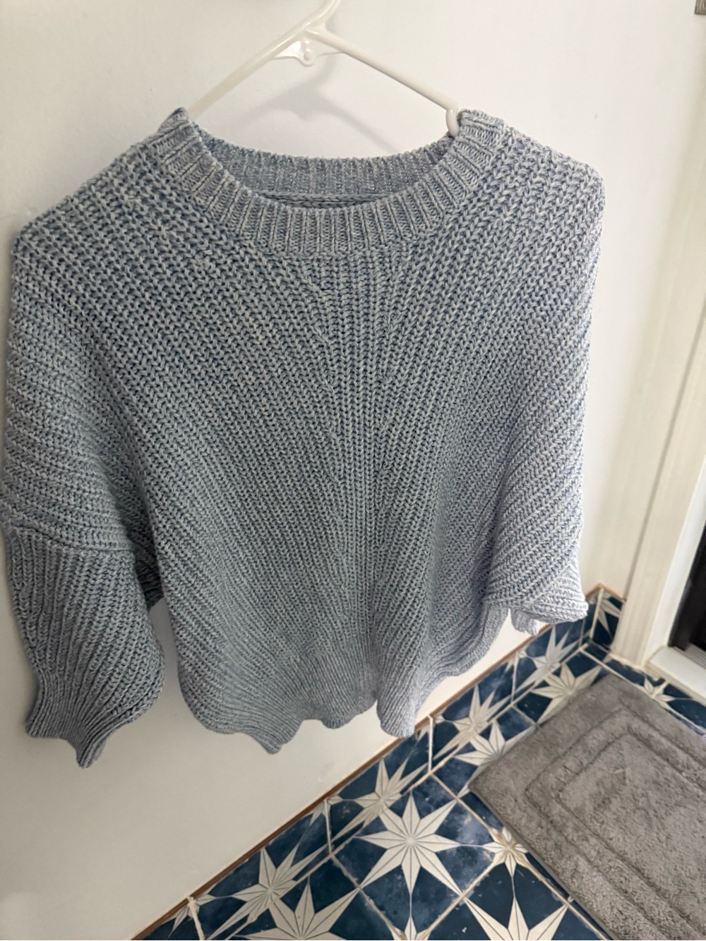 Banana Republic “BR” Blue Women's Chunky Knit Sweater